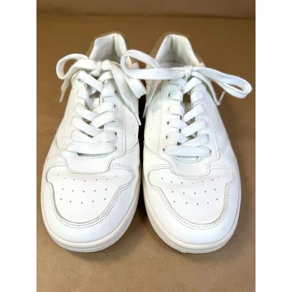 J. Crew White Leather Court City Tour Sneakers (Gum Sole) Preppy, Casual Size 8 - Picture 2 of 15